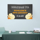 Cheers and Beers verrassen 60e verjaardag achtergr Spandoek (Beurs)