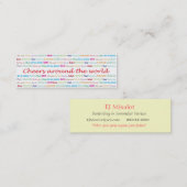 Cheers_Around The World_bartender services Mini Visitekaartje (Voorkant / Achterkant)