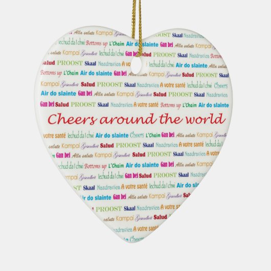 Cheers_Around the World ketting keepname Keramisch Ornament (Rechts)