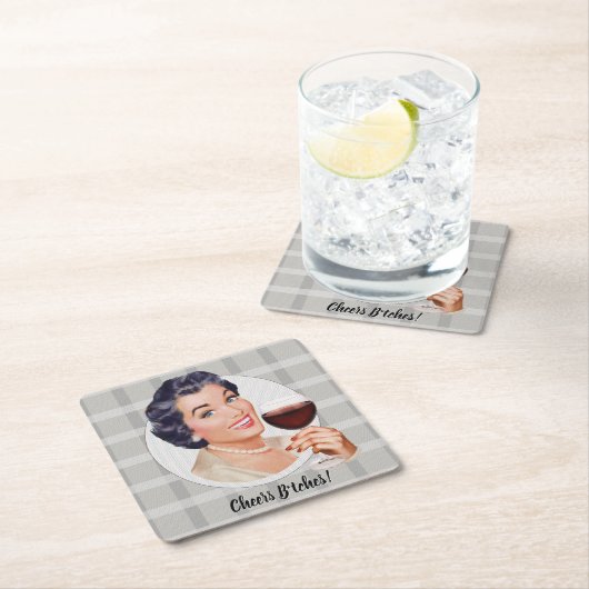 Cheers B*tches! Kartonnen Onderzetters (Insitu)