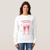 Cheers Baby Cozy Champagne Sweatshirt (Voorkant volledig)