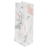 Cheers Bedankt voor de Blush Waterverf Wijn Cadeautas (Achterkant Gekanteld)