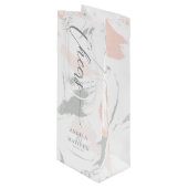 Cheers Bedankt voor de Blush Waterverf Wijn Cadeautas (Voorkant Gekanteld)