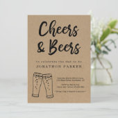 Cheers & Beer Diaper Party - Mannen van papa Guy S Kaart (Staand voorkant)