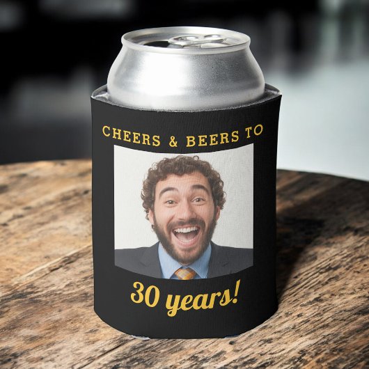 Cheers & Beers 30 Jaar Verjaardag Foto Keepsake Blikjeskoeler