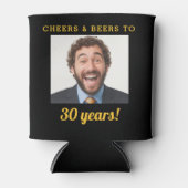 Cheers & Beers 30 Jaar Verjaardag Foto Keepsake Blikjeskoeler (Voorkant)