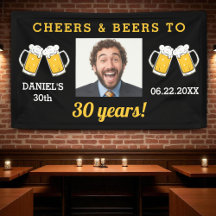 Cheers & Beers 30 Years Milestone Birthday Photo 