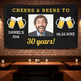 Cheers & Beers 30 Years Milestone Birthday Photo  Spandoek