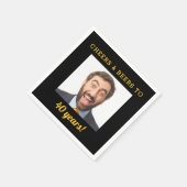 Cheers & Beers 40 jaar oude verjaardag foto Servet (Hoek)