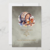 Cheers Beers 40 Years Black Smokey Men's Birthday Kaart (Achterkant)