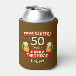 Cheers & Beers 50 jaar Happy Birthday NAAM Blikjeskoeler
