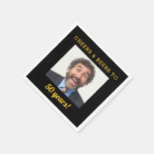 Cheers & Beers 50 jaar oude verjaardag foto Servet (Hoek)