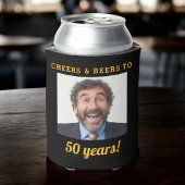 Cheers & Beers 50 Jaar Verjaardag Foto Keepsake Blikjeskoeler