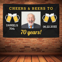 Cheers & Beers 70 Jaar Verjaardag Foto Keepsake