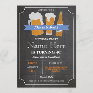 Cheers & Beers BBQ Birthday Party OM HET EVEN WELK Kaart