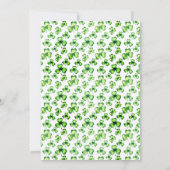 Cheers Beers Birthday St Patrick's Day Party Kaart (Achterkant)