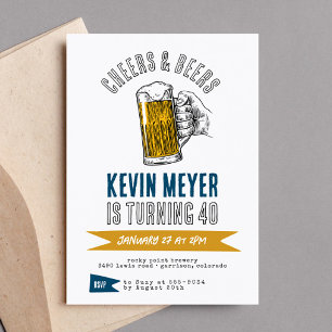 Cheers & Beers Cocktail Elke leeftijd Verjaardagsf Kaart