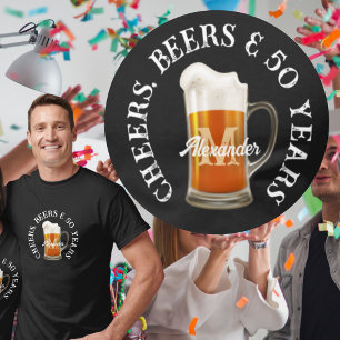 Cheers Beers en 50 jaar verjaardag Drink T-shirt