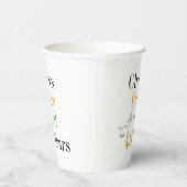 Cheers Beers Golf 40e verjaardagsfeestje Papieren Bekers (Rechts)