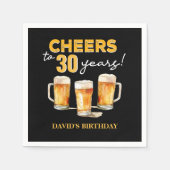 Cheers & Beers Mannen feestdag Servet (Voorkant)