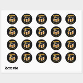 Cheers & Beers Mannen Grappige 30ste Verjaardag Ronde Sticker (Vel)