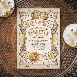 Cheers Beers Mannen Grappige Verjaardag Kaart