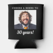 Cheers & Beers Milestone Verjaardag Foto Keepsake Blikjeskoeler (Voorkant)