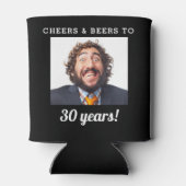 Cheers & Beers Milestone Verjaardag Foto Keepsake Blikjeskoeler (Achterkant)
