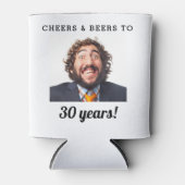 Cheers & Beers Milestone Verjaardag Foto Keepsake Blikjeskoeler (Voorkant)