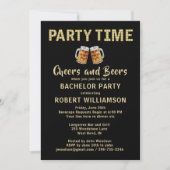 Cheers & Beers Party Time Lights voor vrijgezellen Kaart (Voorkant)