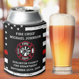 Cheers Beers Personalized Firefighter Retirement Blikjeskoeler