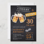 Cheers & Beers Rustiek schoolbord Elke Leeftijd Ve Kaart (Voorkant)