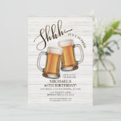 Cheers & Beers Surprise Volwassen 40ste Verjaardag Kaart (Staand voorkant)