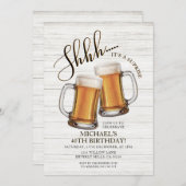 Cheers & Beers Surprise Volwassen 40ste Verjaardag Kaart (Voorkant / Achterkant)