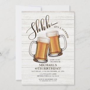 Cheers & Beers Surprise Volwassen 40ste Verjaardag Kaart
