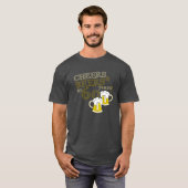 CHEERS & BEERS tot 60 jaar BIRTHDAY T-shirt (Voorkant volledig)
