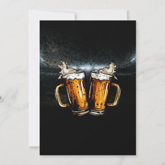 Cheers & Beers Verjaardag Kaart (Achterkant)