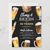 Cheers & bieren Elke Leeftijd Leuk Volwassen Verja Kaart (Voorkant)