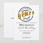 Cheers bieren Verjaardag Uitnodigen - Custom Party Kaart (Voorkant / Achterkant)