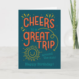 Cheers Birthday-kaart Kaart