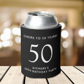 Cheers Black 50ste verjaardagsfeestje Blikjeskoeler