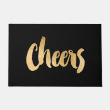 Cheers Black en Gold kerstklep