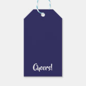 Cheers Blue #26235C Labels met cadeau Cadeaulabel (Voorkant)