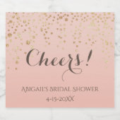 Cheers! Brunch en Bubbly Mousserende Wijndouche Sparkling Wijnetiket (Enkel label)