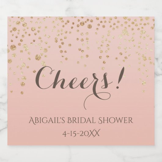 Cheers! Brunch en Bubbly Mousserende Wijndouche Sparkling Wijnetiket (Enkel label)