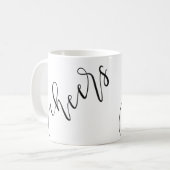 Cheers - Calligrafieontwerp - Mok (Voorkant links)
