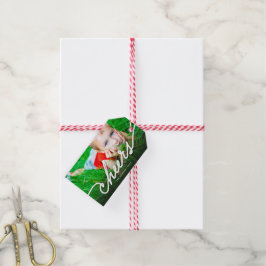 Cheers Calligrafiescript Modern Photo Holiday Cadeaulabel