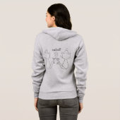 Cheers Cat HOODIE2 Hoodie (Achterkant volledig)
