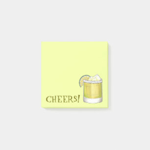 Cheers! Celebration Margarita Cocktail Lime Green Post-it® Notes