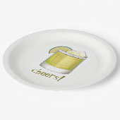 Cheers! Celebration Margarita Cocktail Party Decor Papieren Bordje (Gekanteld)